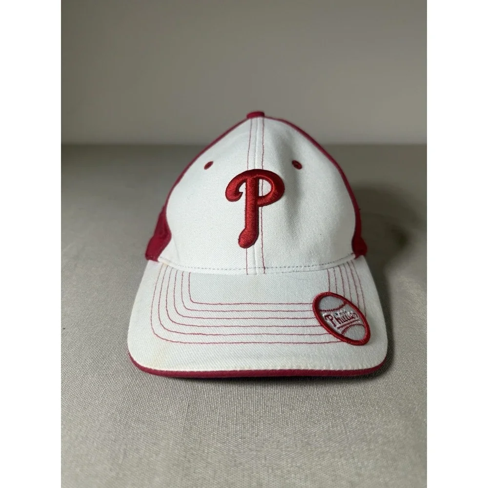VINTAGE Philadelphia‎ Phillies Hat Youth Twins Enterprise Red White MLB Baseball